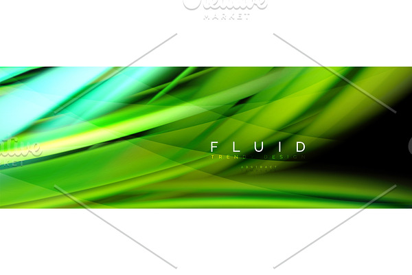 Wave fluid flowing colors motion