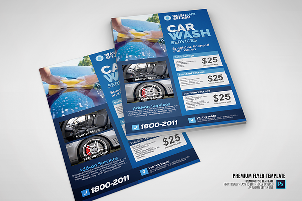 Car Wash Services Promotional Flyer