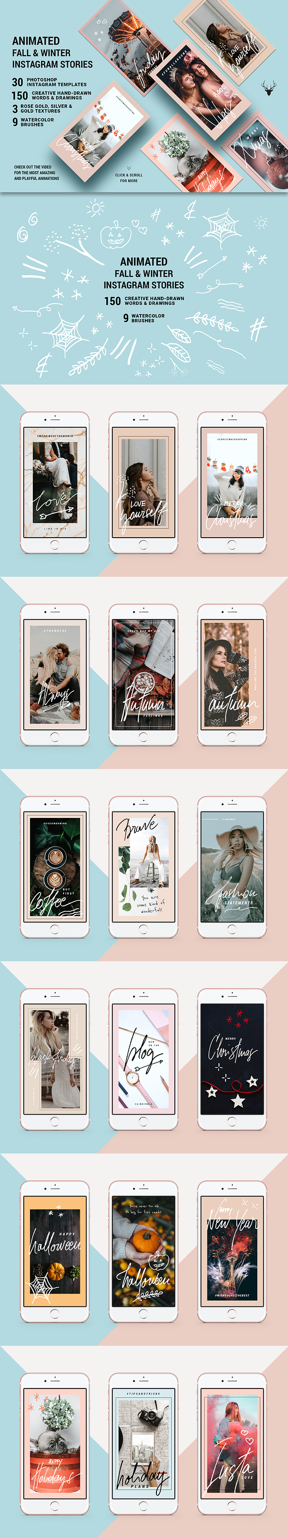 ANIMATED Instagram Stories Bundle in Instagram Templates - product preview 32