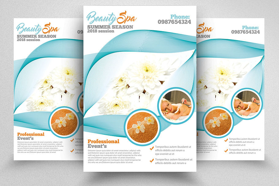 Spa Beauty Treatment Ad Flyer  in Flyer Templates - product preview 8
