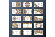 Banners or visit cards with mandala