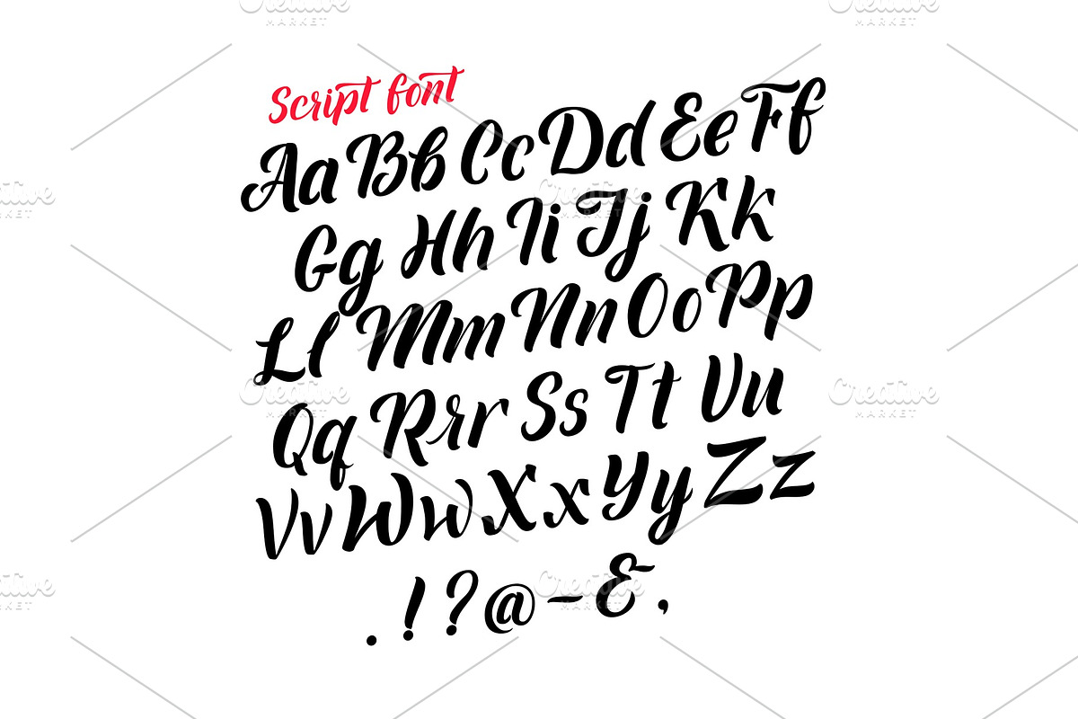 Handwritten latin alphabet. Cursive in Graphics - product preview 8