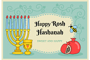 Card for Jewish new year holiday