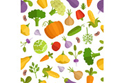 Vegetables cartoon illustration