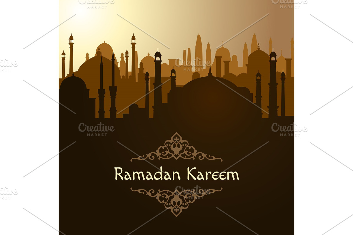 Ramadan. Arabic mosque background in Graphics - product preview 8
