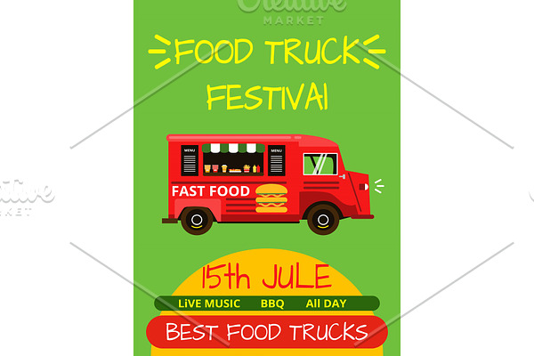 Banner or menu for food truck