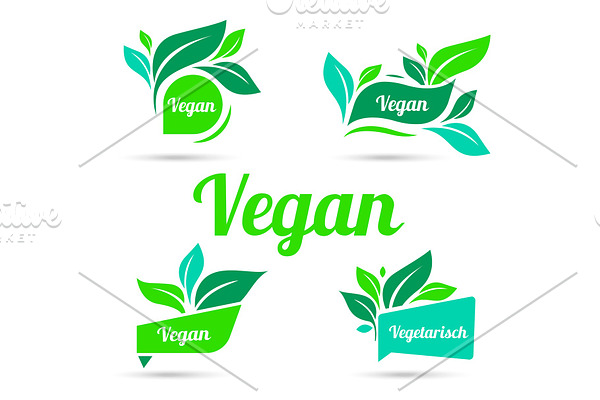 Bio, Ecology, Organic logos and