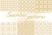 Set of 26 seamless laced patterns