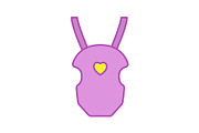 Baby carrier color icon