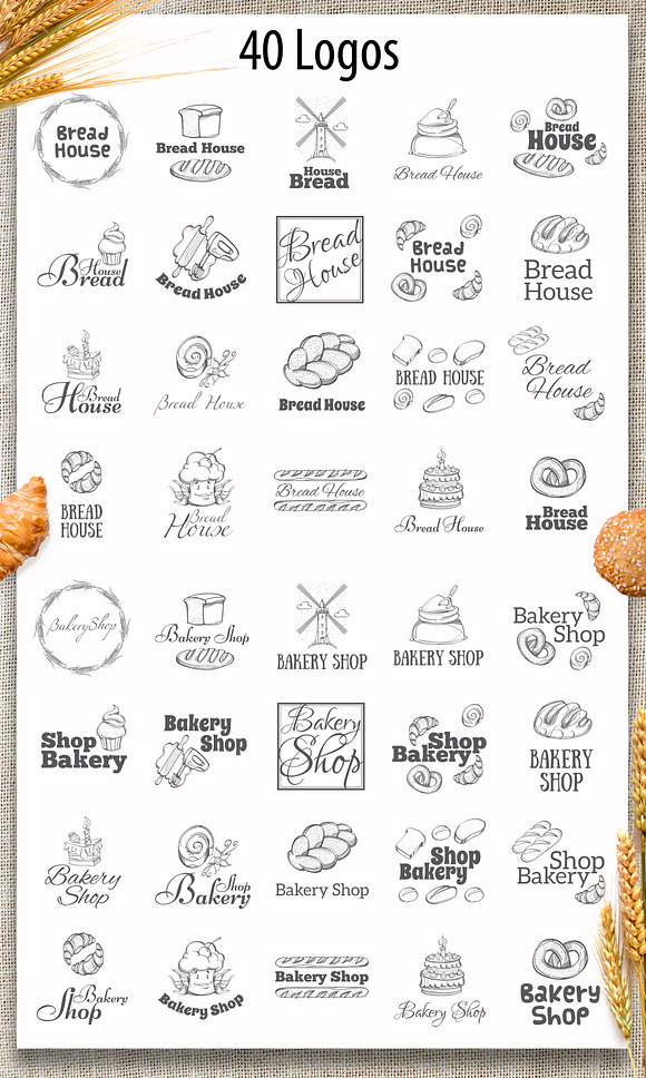 Bread house kit in Graphics - product preview 1