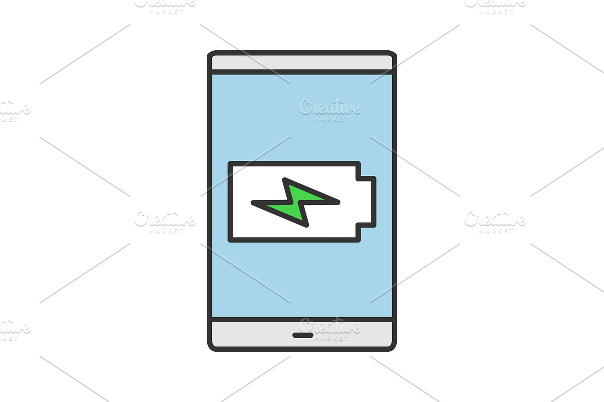 Smartphone battery charging icon in Icons - product preview 8