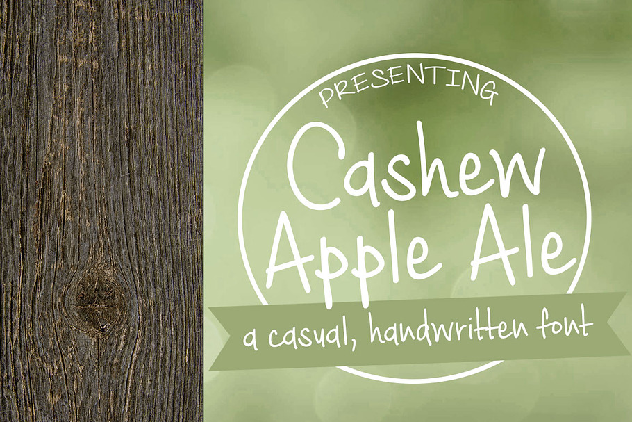Cashew Apple Ale in Script Fonts - product preview 8