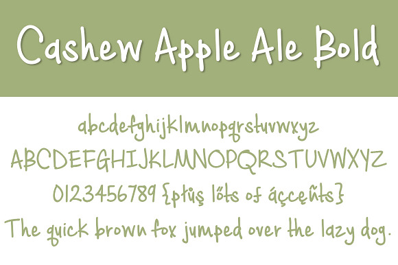 Cashew Apple Ale Bold in Script Fonts - product preview 1