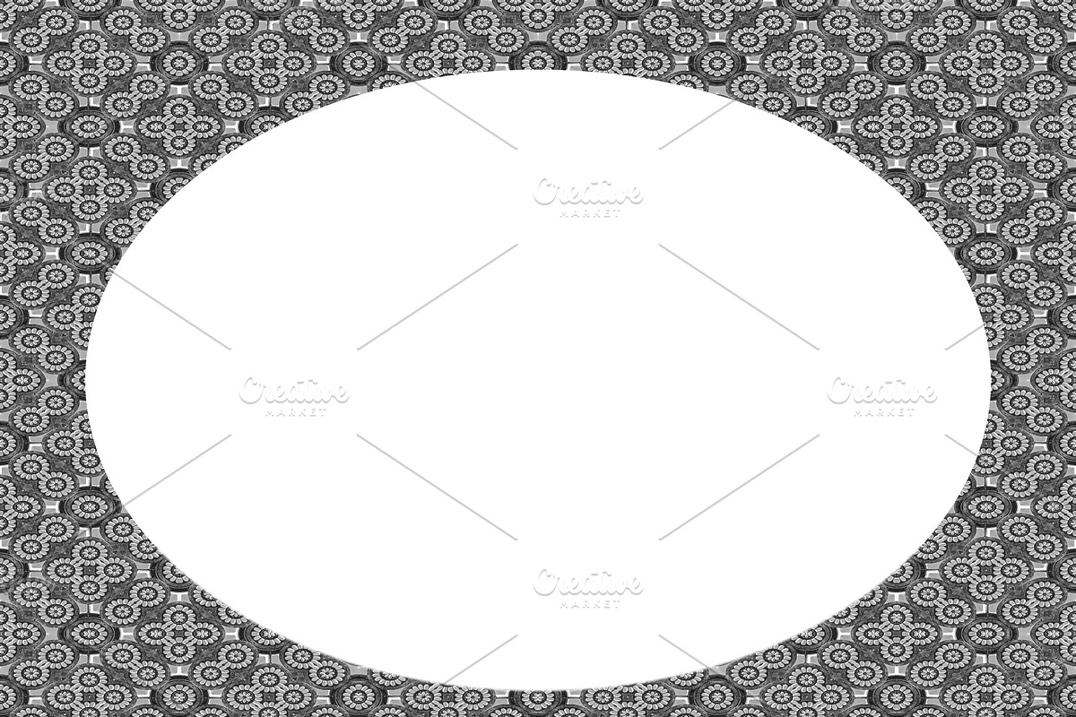 Circle Frame Background with Decorat in Illustrations - product preview 8