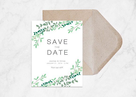 Modern Greeting Card Mockup in Print Mockups - product preview 1