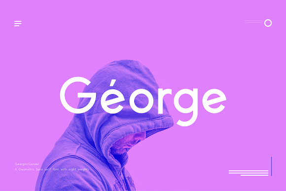 George Sans Geometric Typeface in Sans-Serif Fonts - product preview 7