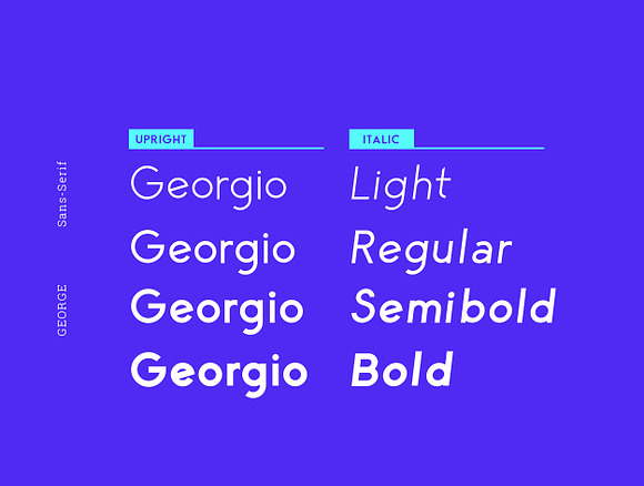 George Sans Geometric Typeface in Sans-Serif Fonts - product preview 9