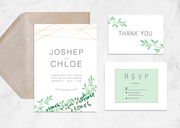 Wedding Stationery Mockup in Print Mockups - product preview 1
