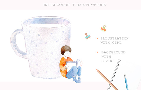 Cozy evening in Illustrations - product preview 6