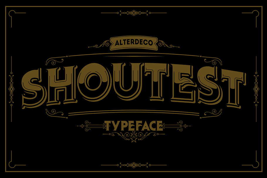 Shoutest typeface in Display Fonts - product preview 8
