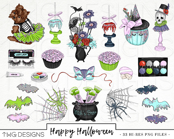 Halloween Fashion Kids Clip Art in Illustrations - product preview 1
