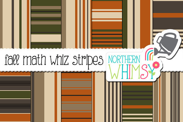 Fall Stripe Seamless Patterns