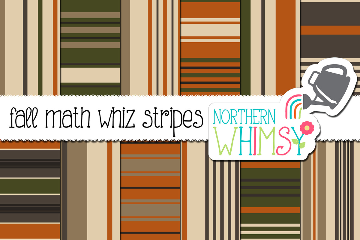 Fall Stripe Seamless Patterns in Patterns - product preview 8