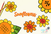 Flower Illustrations - Sunflowers