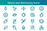 Space and astronomy Icons