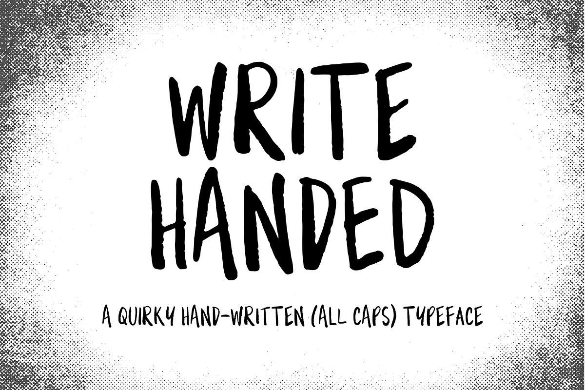 Write Handed in Display Fonts - product preview 8