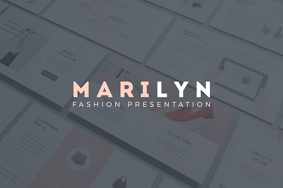M A R I L Y N - Fashion Presentation in PowerPoint Templates - product preview 8