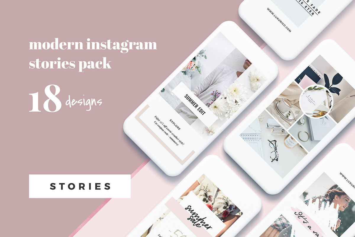 Modern Instagram Stories Pack in Instagram Templates - product preview 8