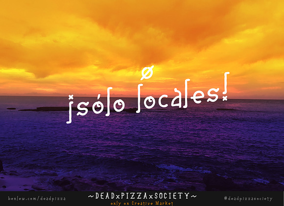 Dead Pizza Society in Halloween Fonts - product preview 10