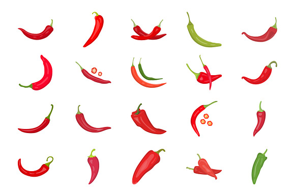30 Chili Pepper Vector Icons in Icons - product preview 1