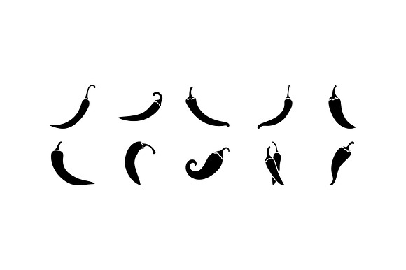 30 Chili Pepper Vector Icons in Icons - product preview 4