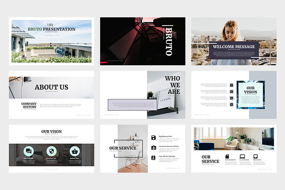 Bruto : Real Estate Powerpoint in Presentation Templates - product preview 7