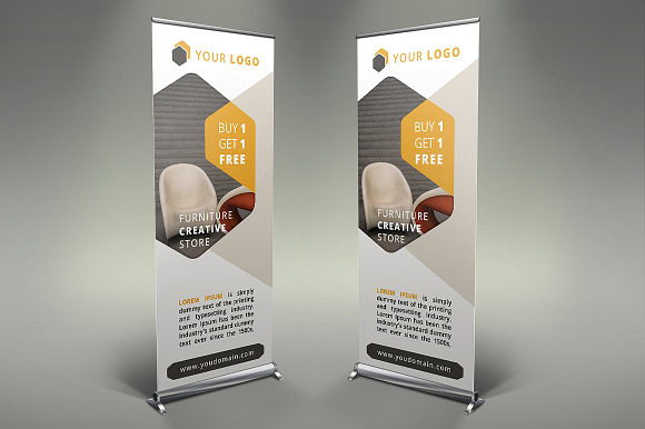Roll Up Banners - 6 Templates in Templates - product preview 4