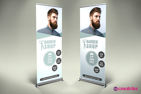 Roll Up Banners - 6 Templates in Templates - product preview 3