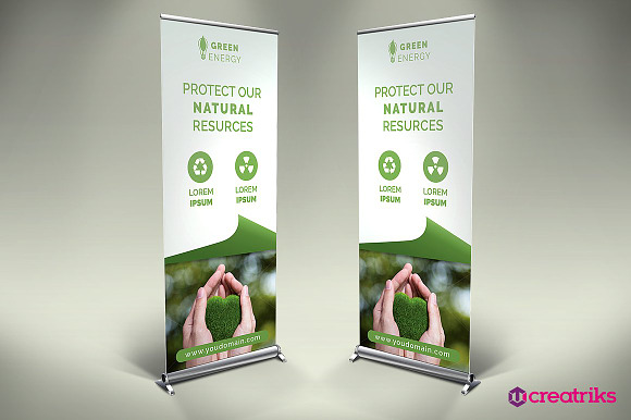 Roll Up Banners - 6 Templates in Templates - product preview 6