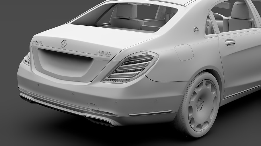 Mercedes Maybach S 560 4Matic X222 in Vehicles - product preview 15