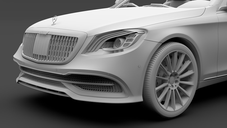Mercedes Maybach S 560 X222 2019 in Vehicles - product preview 12