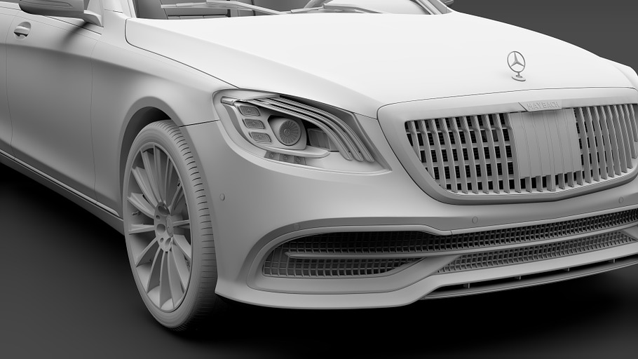 Mercedes Maybach S 560 X222 2019 in Vehicles - product preview 13