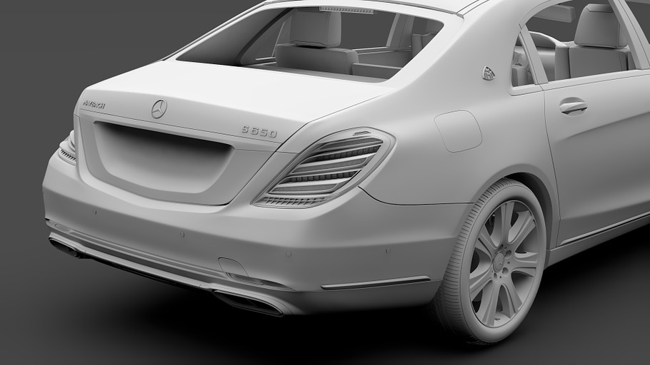 Mercedes Maybach S 650 Guard X222 in Vehicles - product preview 15