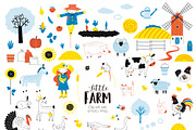 Little Farm clip-art set