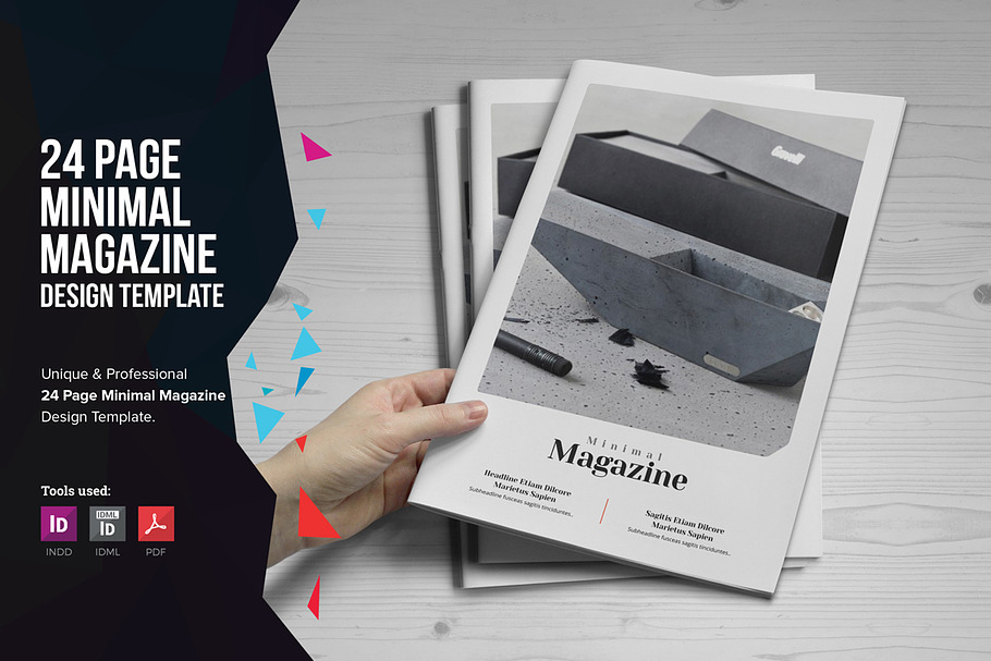 Minimal Magazine Design in Brochure Templates - product preview 8