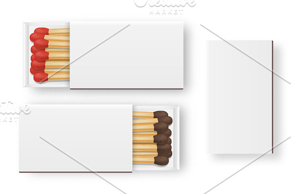 Matches. Vector set.  in Illustrations - product preview 3