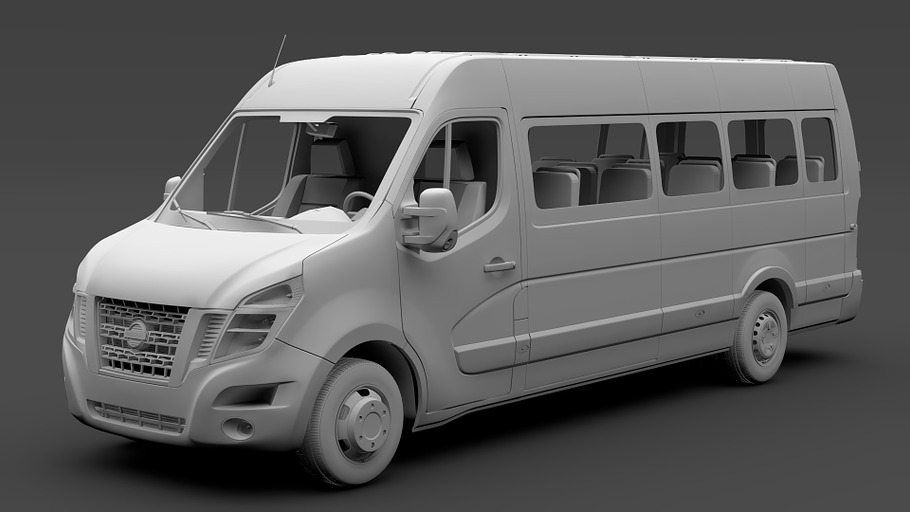 Nissan NV 400 L4H3 MiniBus 2018 in Vehicles - product preview 10