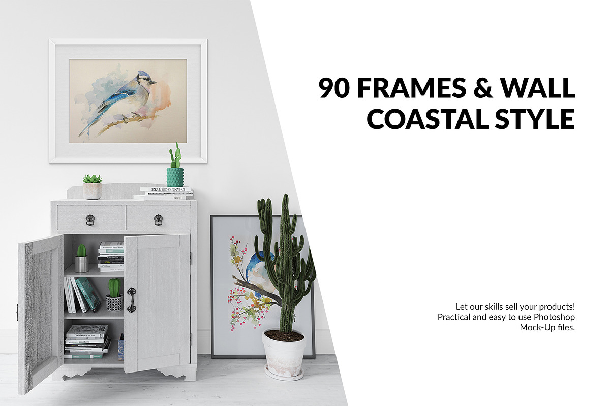 Custom Frames & Wall Set  in Print Mockups - product preview 8