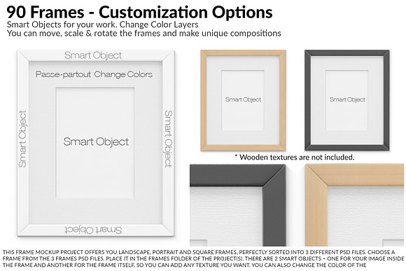 Custom Frames & Wall Set  in Print Mockups - product preview 9