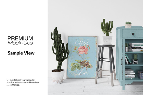 Custom Frames & Wall Set  in Print Mockups - product preview 15